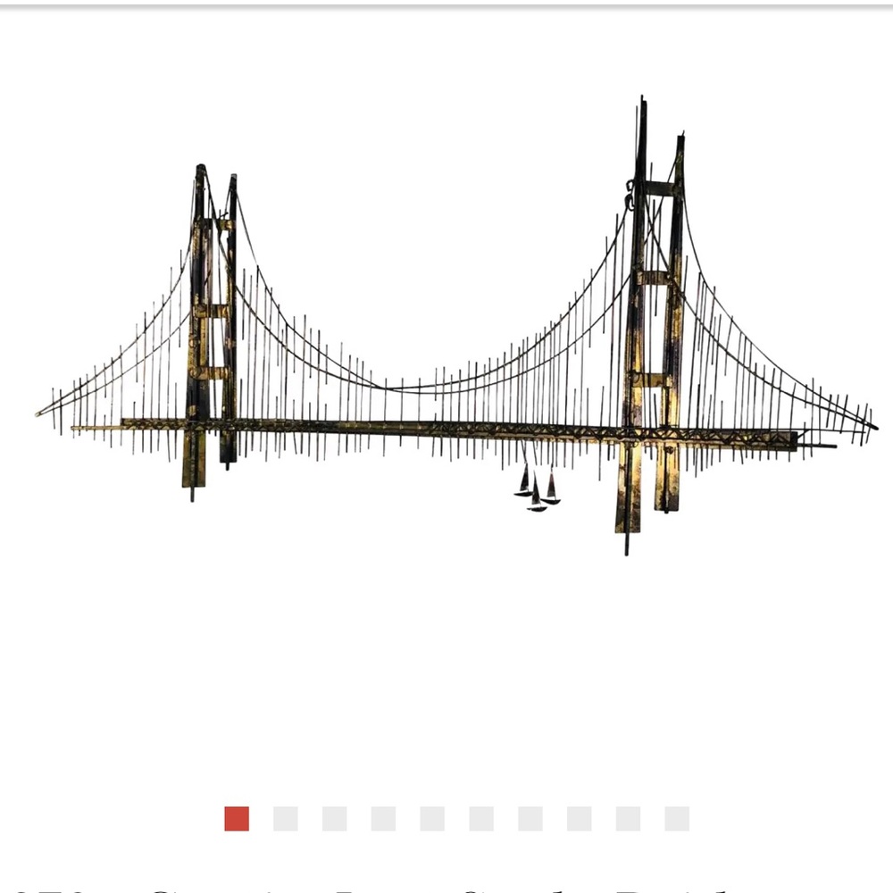 Bronze Bridge wall hanging